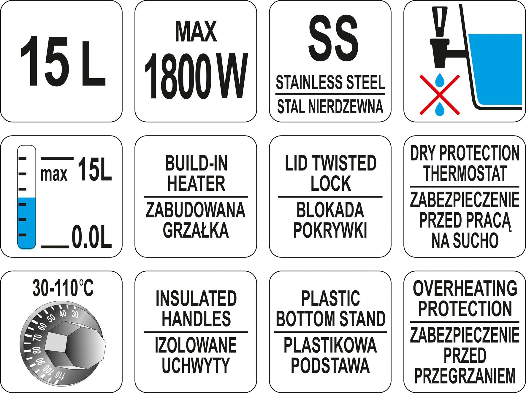 Thermopot Yato 15 L YG-04315