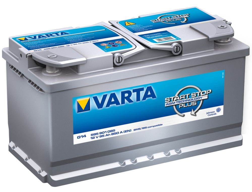 VARTA G14 Silver Dynamic AGM 95Ah Car Battery 12V 850A B13 Battery 595 901  085