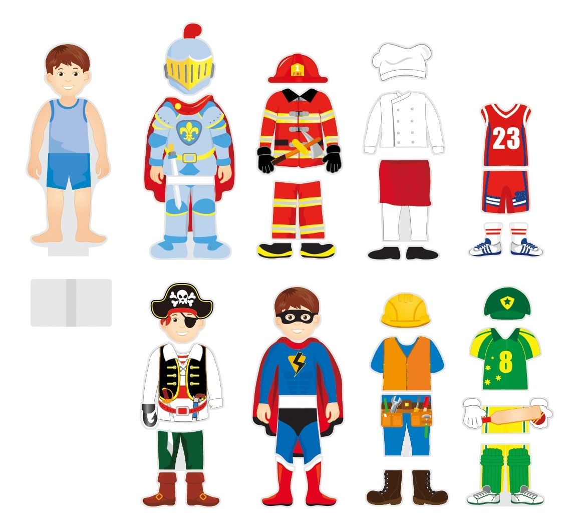Set jucării Viga Magnetic Dress Up - Boy (50021)