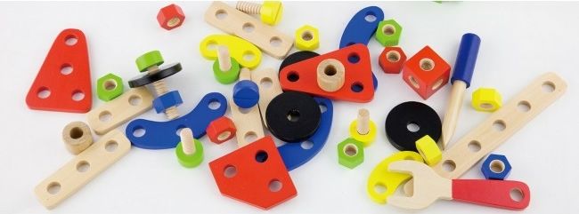 Joc educativ Viga Constrcution Block Set - 68 pcs (50382)
