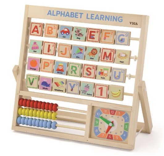 Joc educativ Viga Learning Allphabet and Clock (50033)