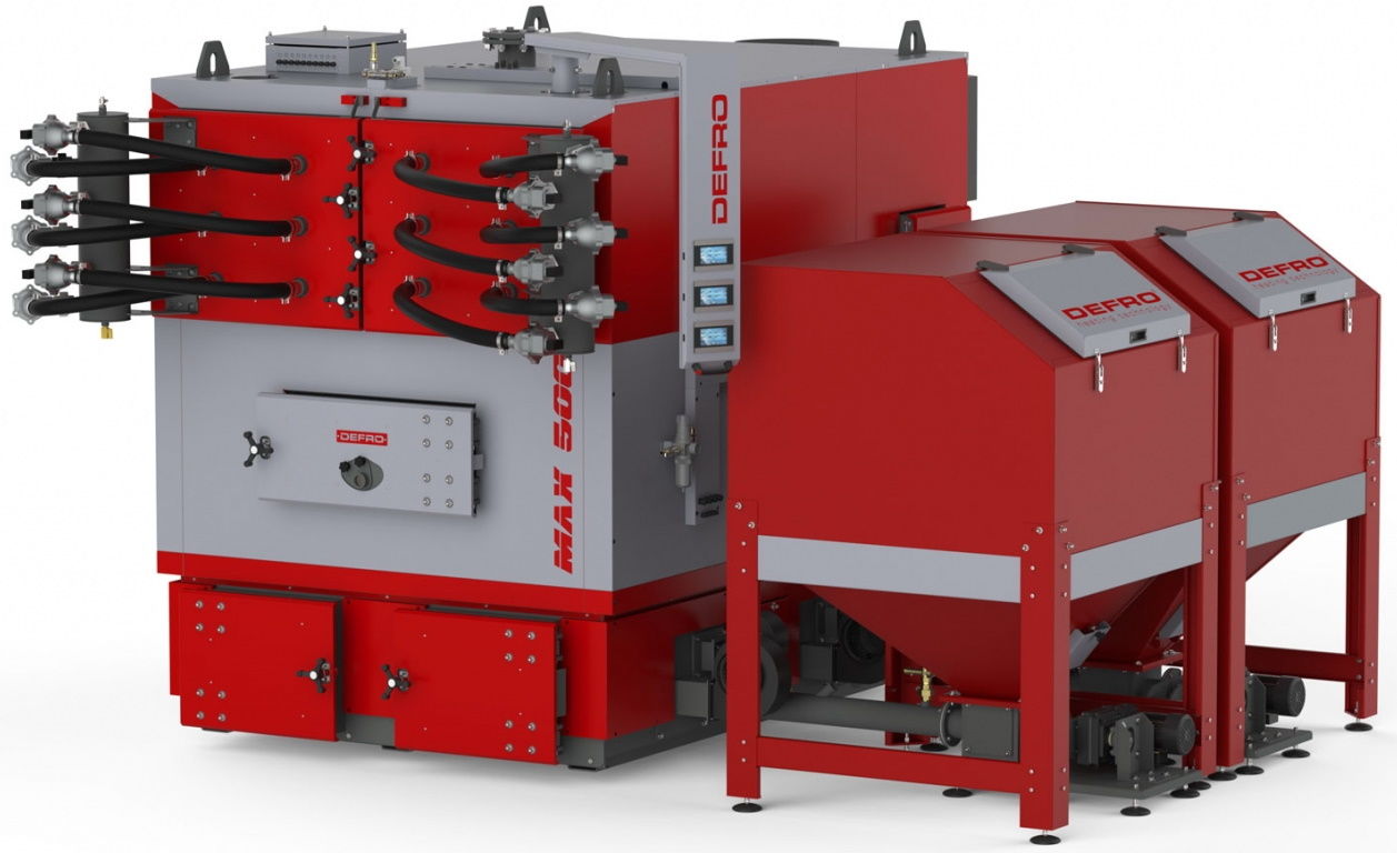Твердотопливный котел Defro Eko Max 600 kW (no water grate)