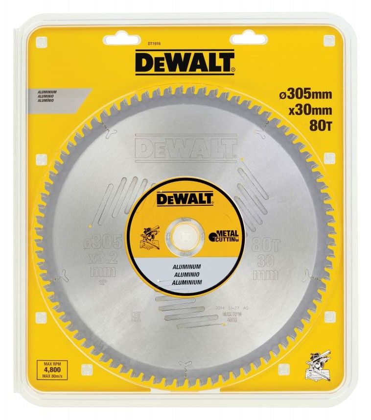 Disc de tăiere Dewalt DT1916 80T