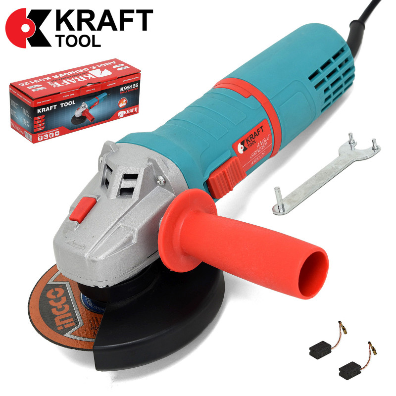 Polizor unghiular KraftTool K95125, 950 W, disc 125 mm, 11000 rpm