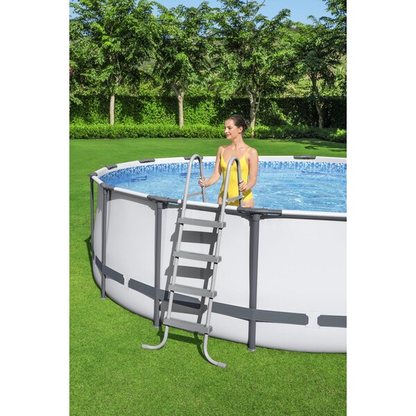 Piscina (bazin) cu cadru metail Bestway 5612XBW, volum 15232L