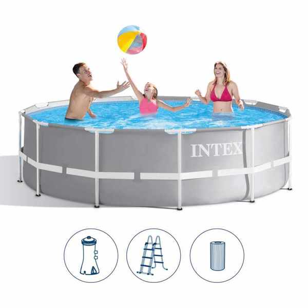 Piscina (bazin) cu cadru metalic Intex 26716, volum 8592L