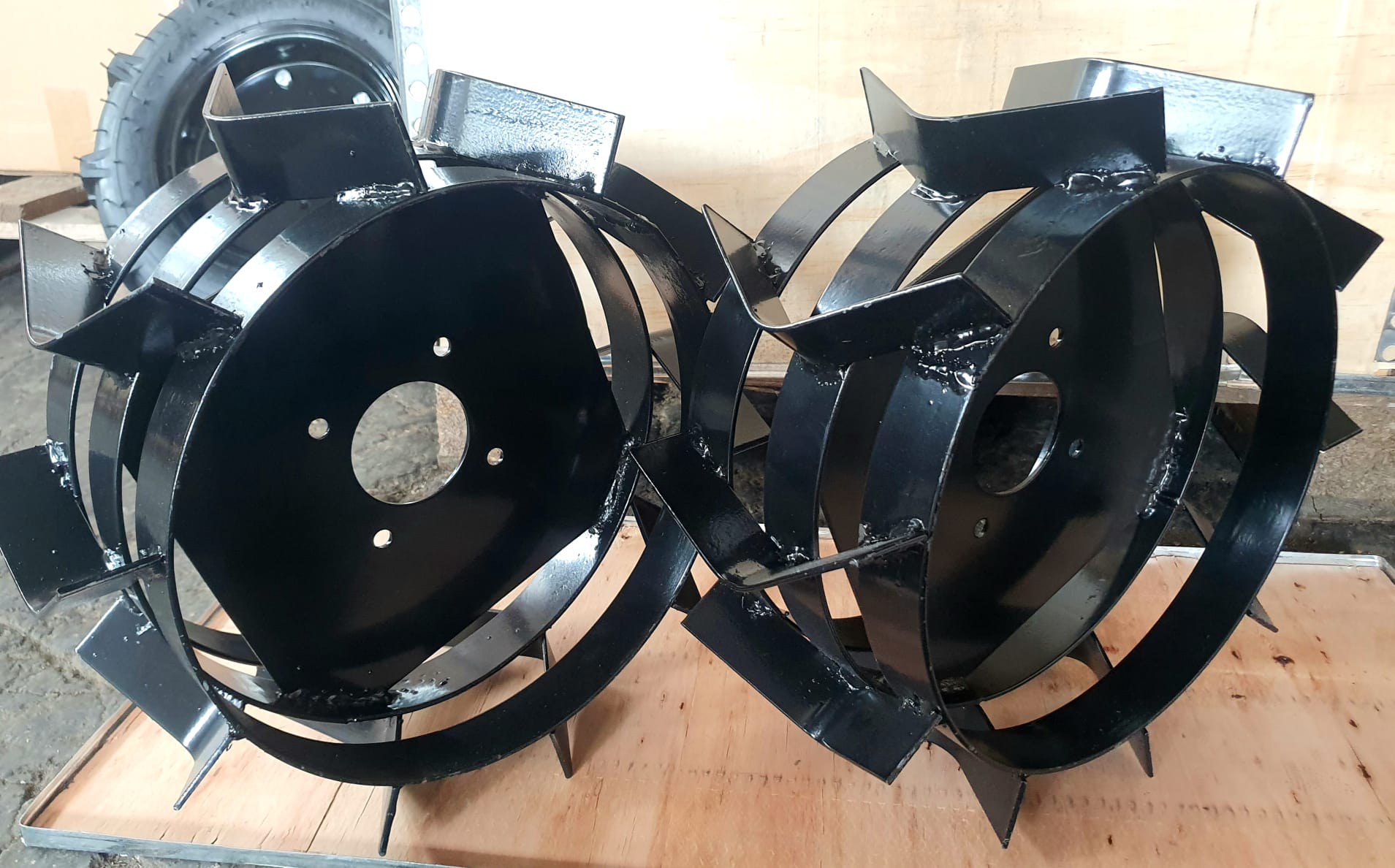 Roti metalice pentru motocultor (motobloc) Buivol