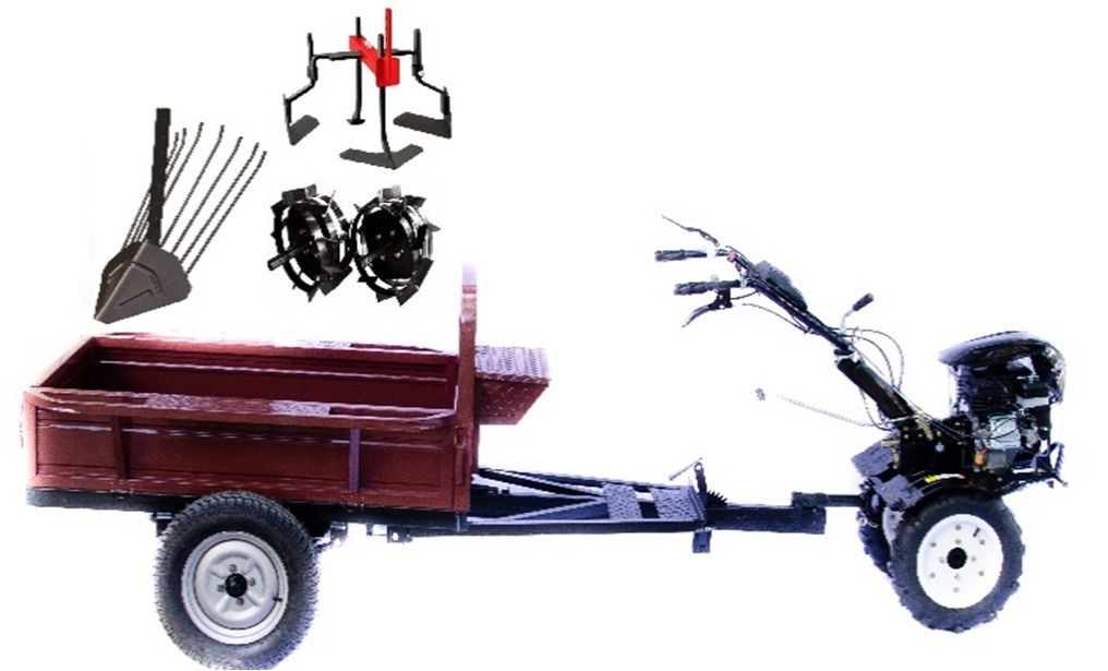 Motocultor TehnoWorker HB 700RS Pro+R Set17 (RSP06.4.2)