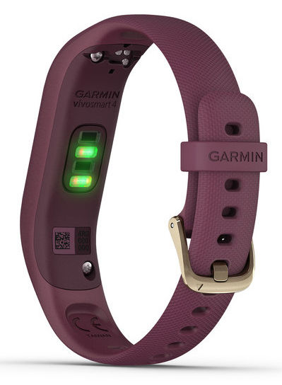 Brățară pentru fitness Garmin Vivosmart 4 Rose Gold S/M with Berry Band